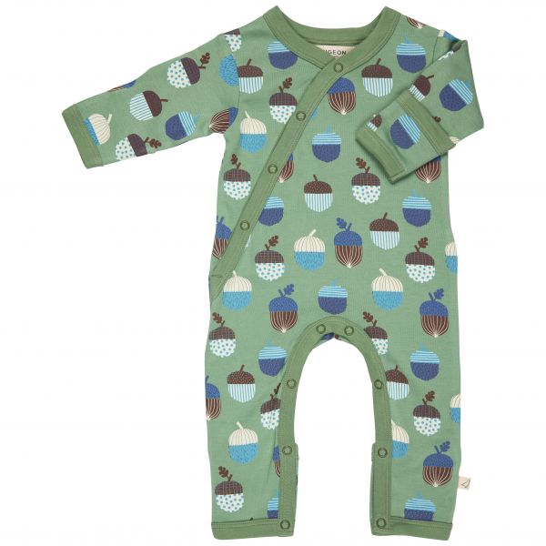 Organics Green Acorn Romper